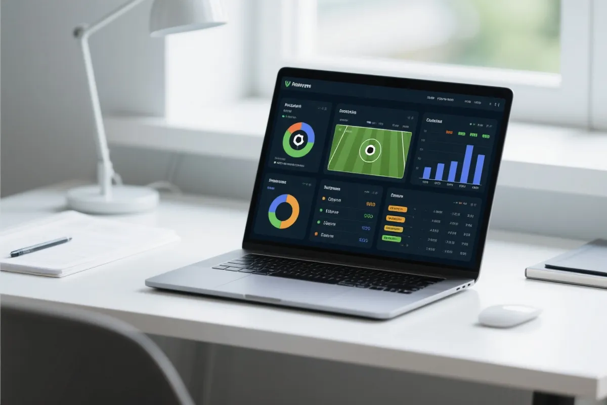 資料分析儀表板示意圖