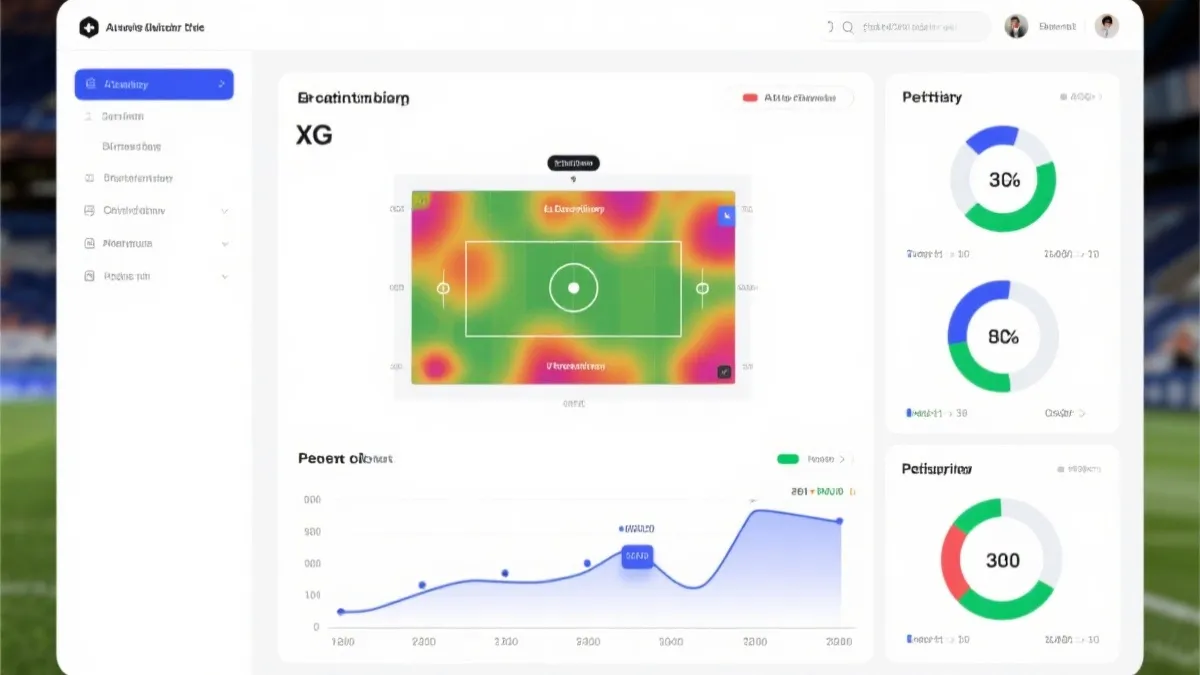 数据截图示意：射门分布、预期进球、控球与压迫强度对比，用于比赛日复盘